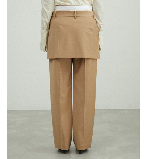 ADAM ET ROPE'「ミニスカートレイヤードスラックス」|スラックス|