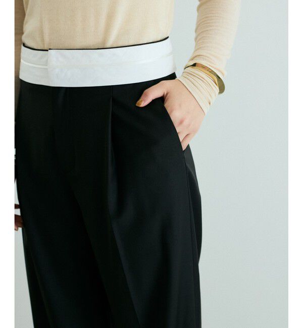 ADAM ET ROPE'「ミニスカートレイヤードスラックス」|スラックス|