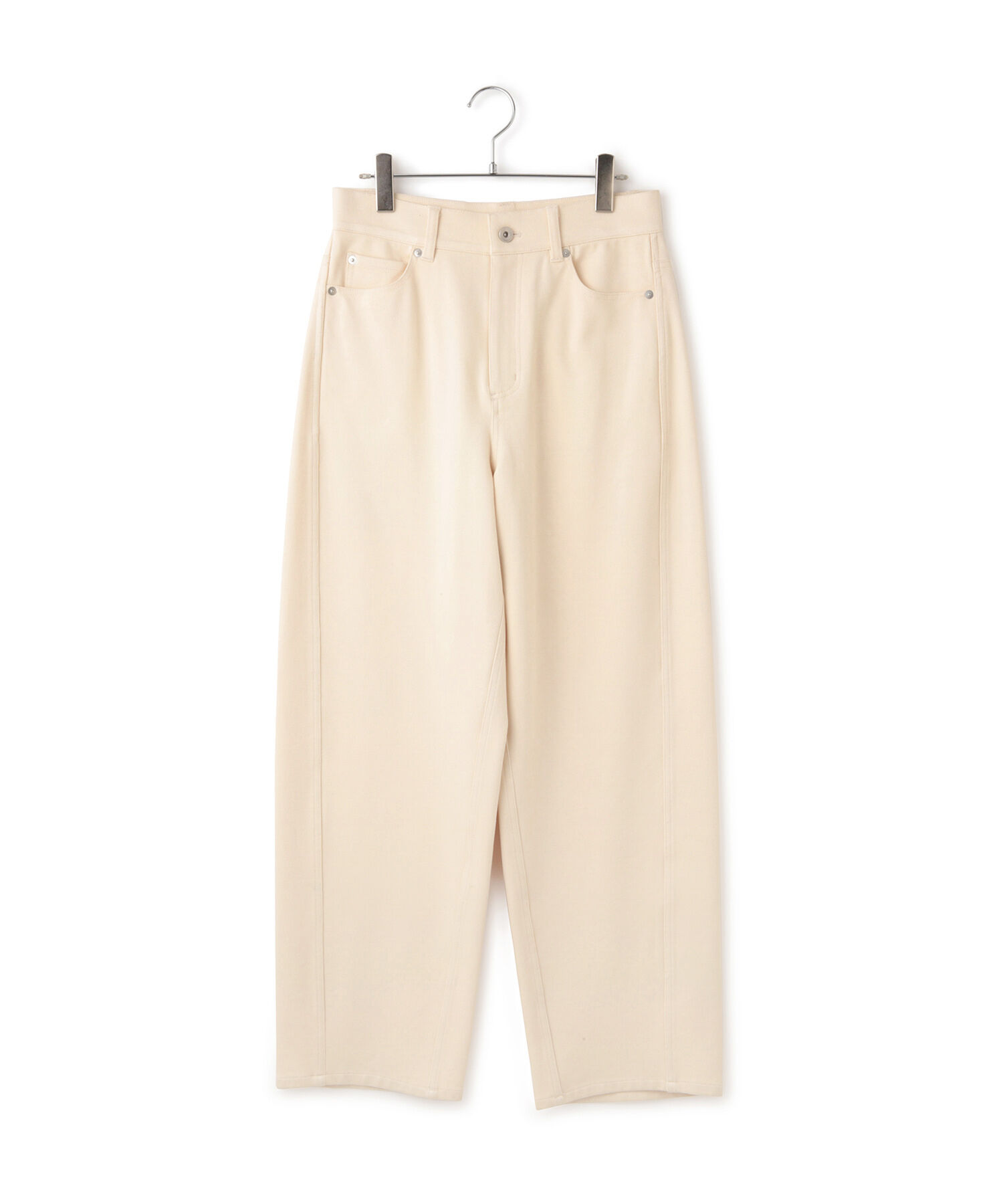 ADAM ET ROPE'「ハイストレッチカルゼパンツ」|チノ|