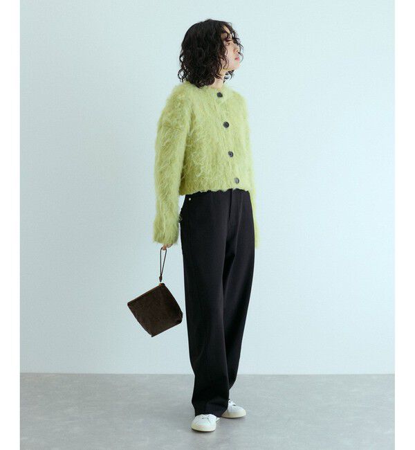 ADAM ET ROPE'「ハイストレッチカルゼパンツ」|チノ|