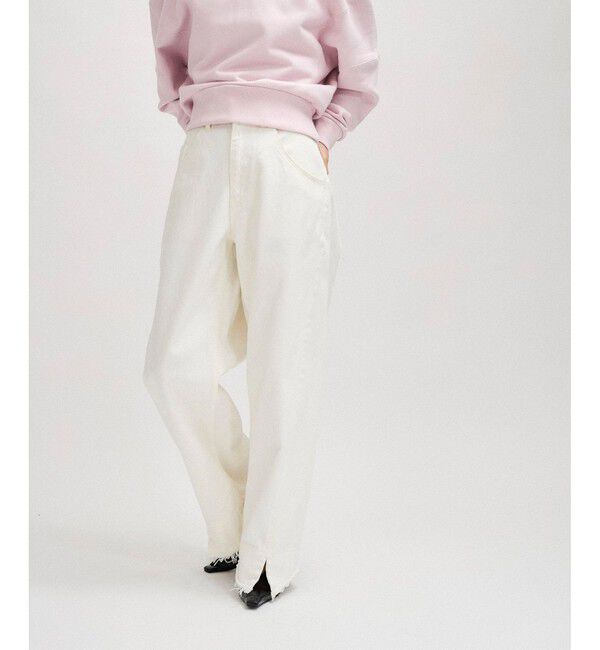 ADAM ET ROPE'「【サステナブル】ルーズフィットアジャストデニム」|デニム|