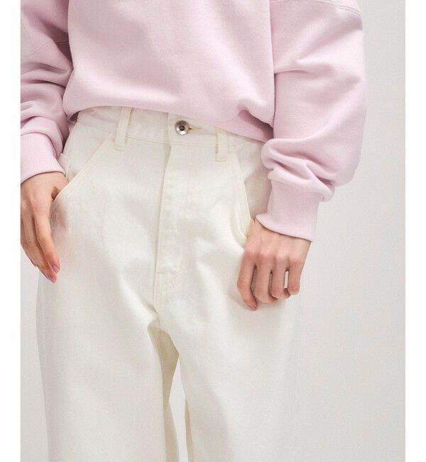 ADAM ET ROPE'「【サステナブル】ルーズフィットアジャストデニム」|デニム|