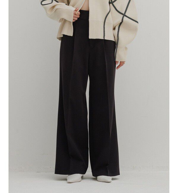 ADAM ET ROPE'「【WEB限定】・【撥水】骨格別スラックス ナチュラル」|スラックス|クロメイン