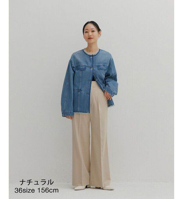 ADAM ET ROPE'「【WEB限定】・【撥水】骨格別スラックス ナチュラル」|スラックス|