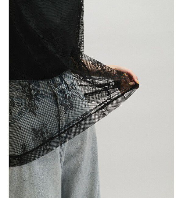 ADAM ET ROPE'「レースTEE」|Tシャツ・カットソー|