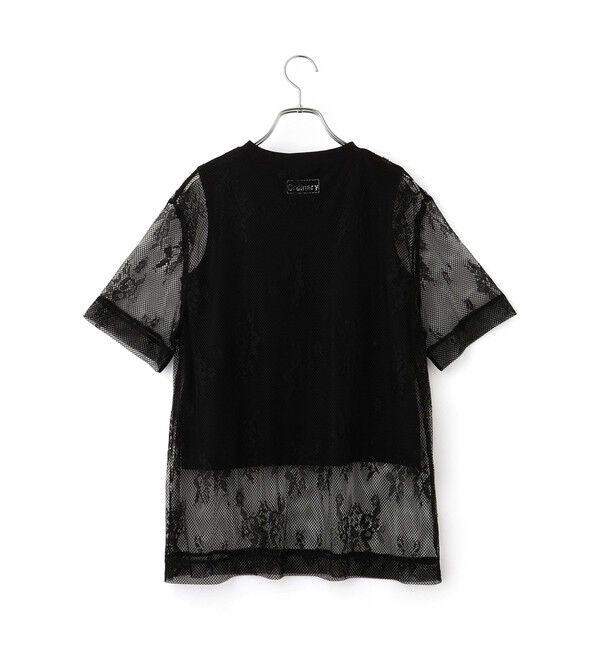 ADAM ET ROPE'「レースTEE」|Tシャツ・カットソー|