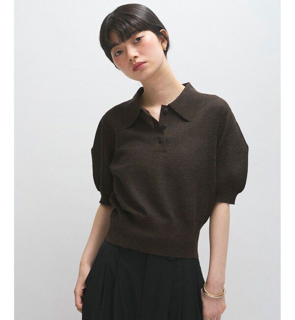 ADAM ET ROPE'「ラミーニットポロシャツ」|ポロシャツ|