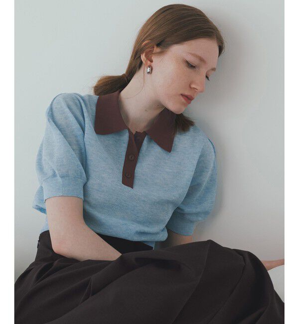 ADAM ET ROPE'「ラミーニットポロシャツ」|ポロシャツ|