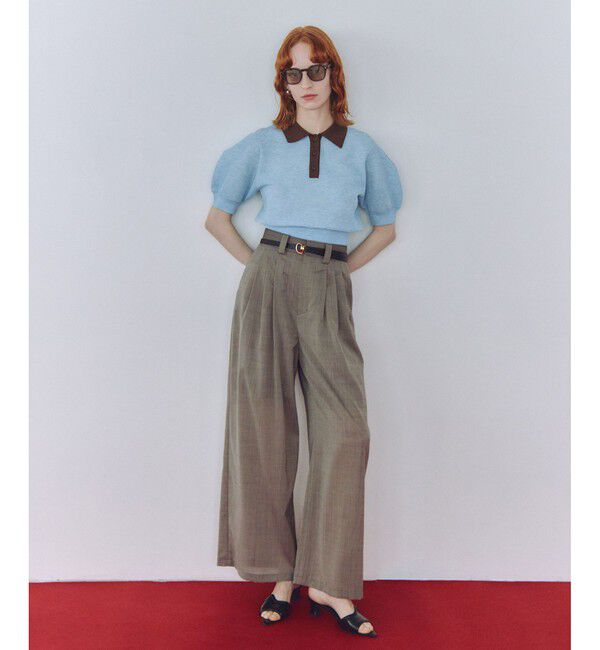 ADAM ET ROPE'「ラミーニットポロシャツ」|ポロシャツ|