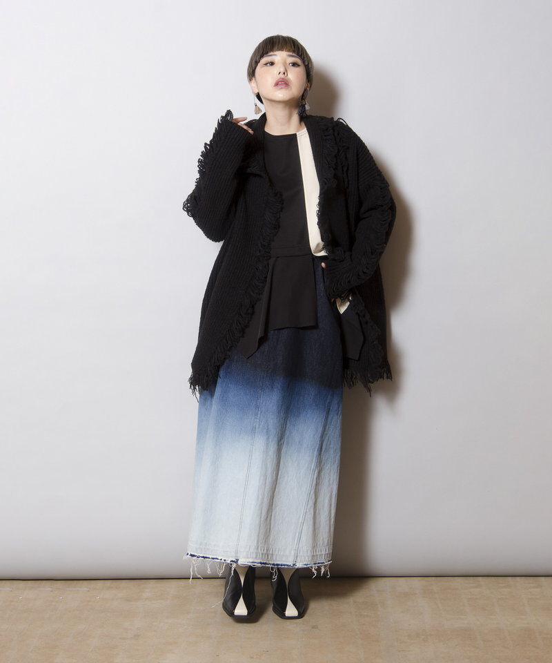  「2WAYフリンジニットカーディガン」|ニット・セーター|