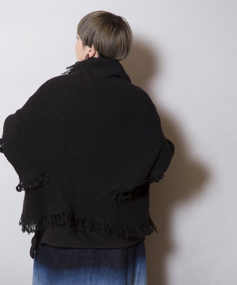  「2WAYフリンジニットカーディガン」|ニット・セーター|