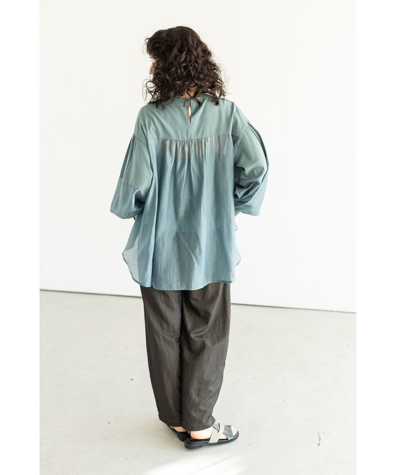  「インナー付切替シアーブラウス」|シャツ・ブラウス|