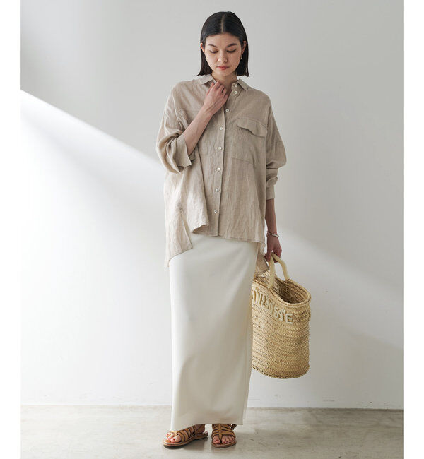  「ジャージーIラインロングスカート」|スカート|