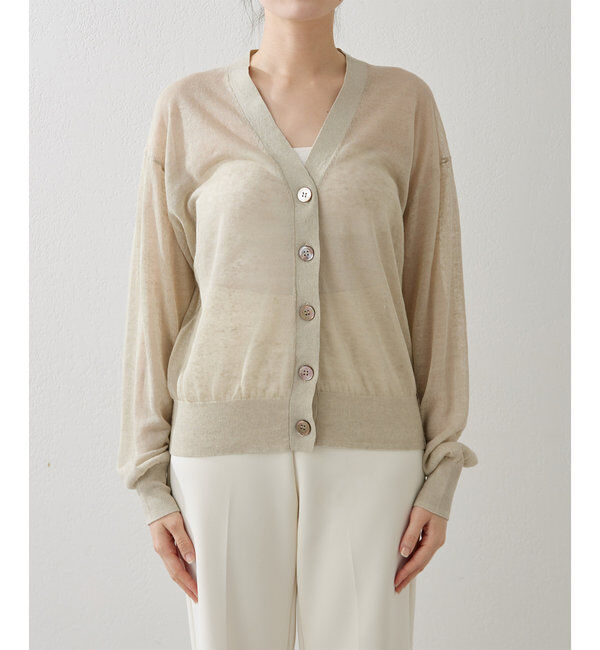  「シアーリネンカーディガン」|ニット・セーター|