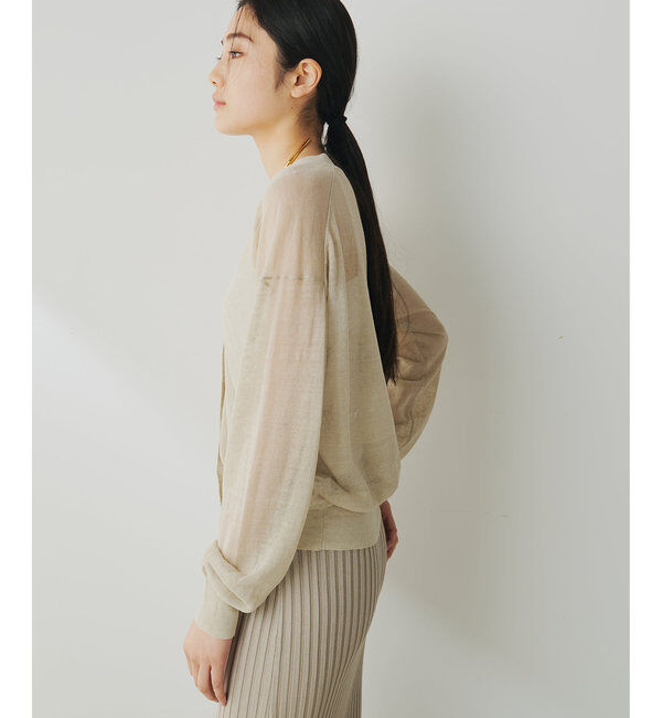  「シアーリネンカーディガン」|ニット・セーター|