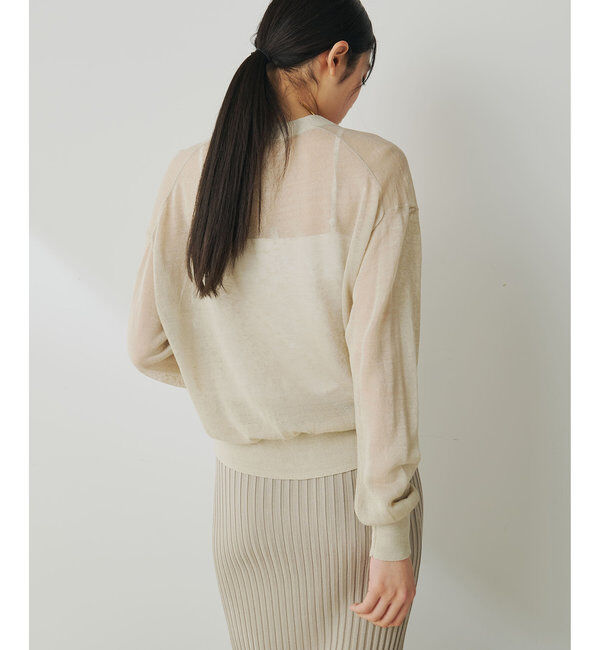  「シアーリネンカーディガン」|ニット・セーター|