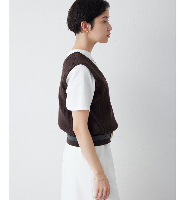 THE PAUSE「【THE PAUSE】両畦ノースリーブニット」|ニット・セーター|