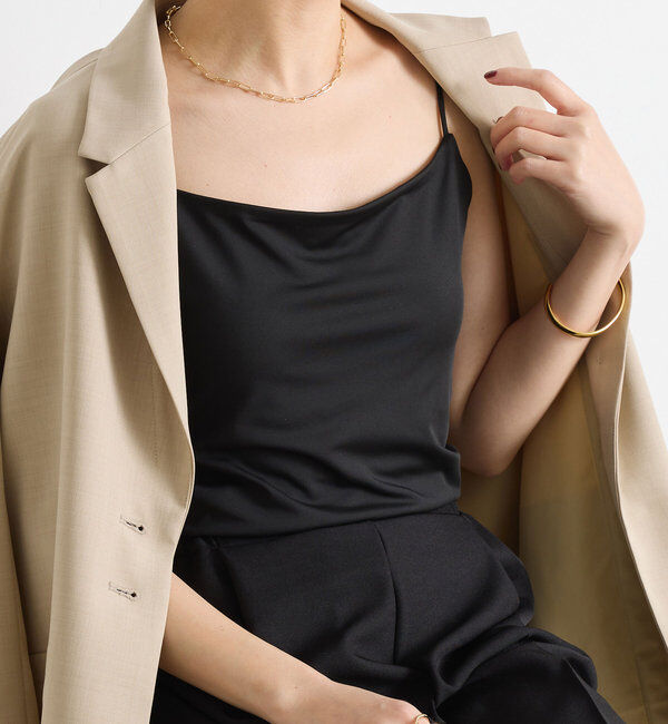  「スムースキャミソール」|Tシャツ・カットソー|ブラック