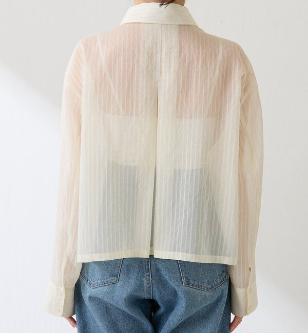  「シアーストライプショートシャツ」|シャツ・ブラウス|