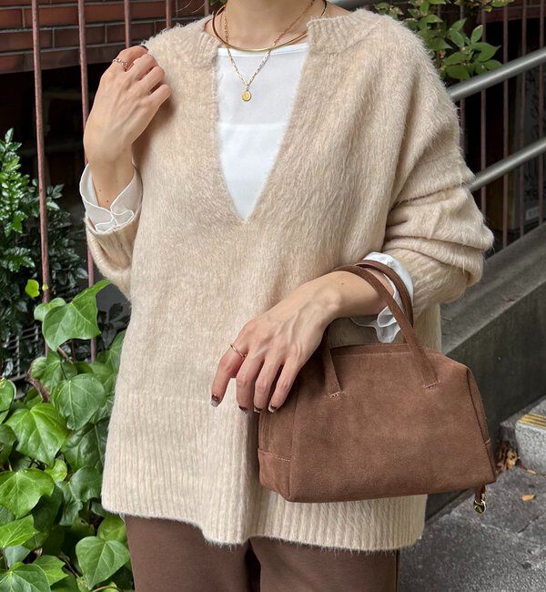  「エアリー深Vニット」|ニット・セーター|