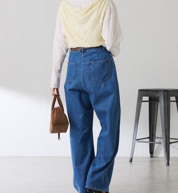  「【プラスワンアイテム】スパンコールドレープベスト」|Tシャツ・カットソー|