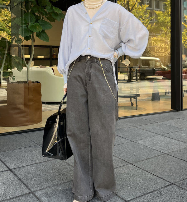  「【新色追加】GOLDボタンVVシャツ」|シャツ・ブラウス|