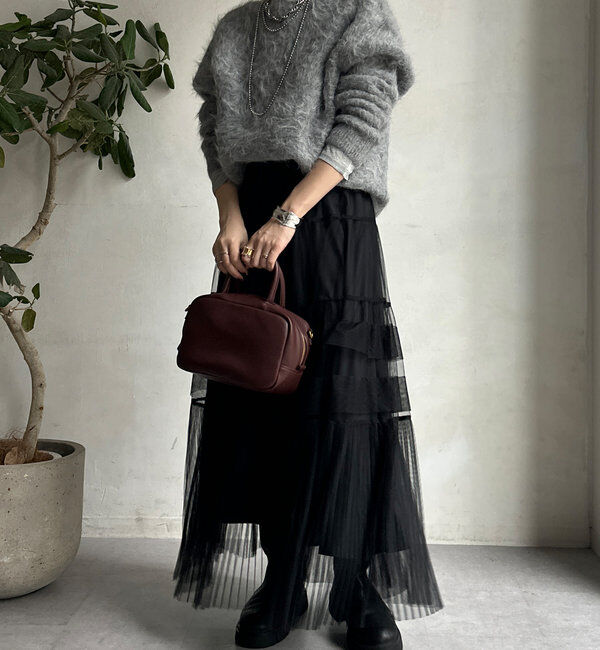  「2WAYプリーツチュールスカート」|スカート|