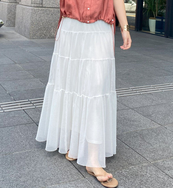  「【SAKURA @___saku14_ 企画】メッシュティアードスカート」|スカート|