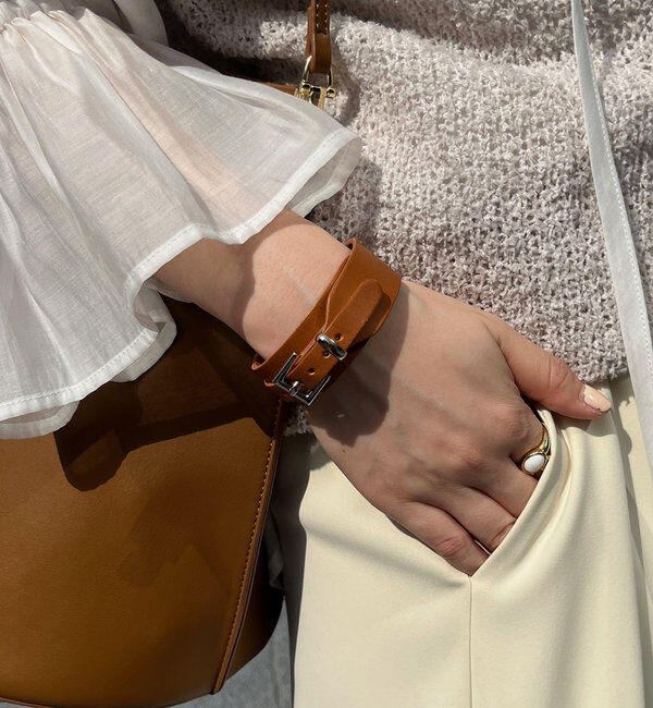  「レザーベルトブレス」|その他|キャメル