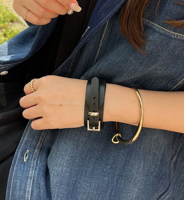  「レザーベルトブレス」|その他|ブラック