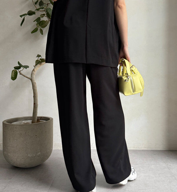  「接触冷感ワイドパンツ」|チノ|