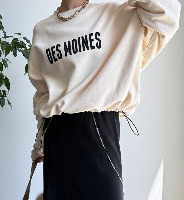  「ボンバーヒートロゴトップス」|Tシャツ・カットソー|アイボリー