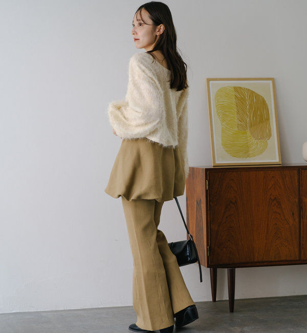  「【2WAY】バルーンニットミニスカート」|スカート|