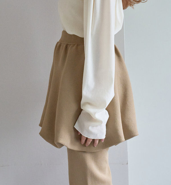  「【2WAY】バルーンニットミニスカート」|スカート|