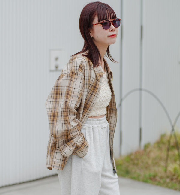  「【WHIMSIC/調光レンズ/丸顔/面長】クラウンパントサングラス」|ピアス|