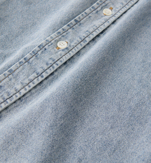  「【名品/リバイバル】【MONN.:.(モン)】Lightビッグデニムシャツ」|シャツ・ブラウス|