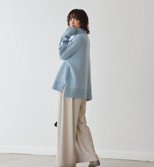  「【暖かな素材感/リバイバル】MIXヤーンタートルニット」|ニット・セーター|