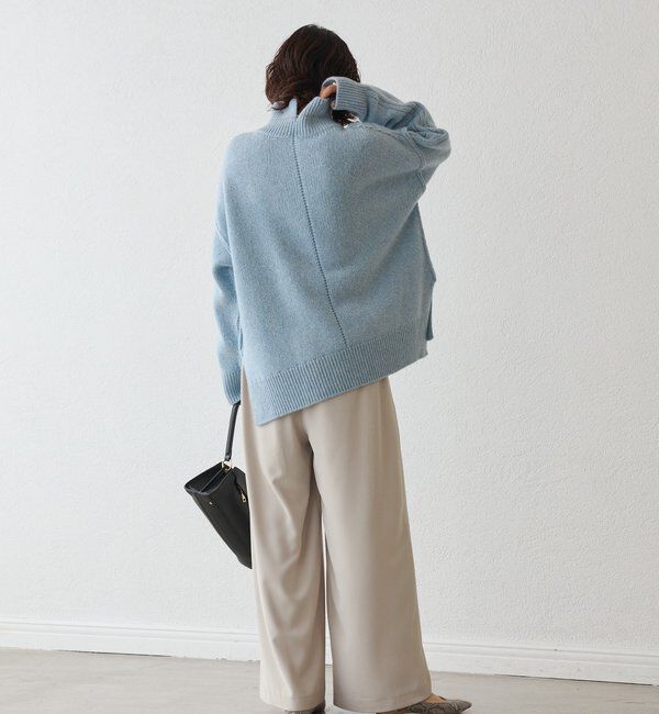  「【暖かな素材感/リバイバル】MIXヤーンタートルニット」|ニット・セーター|