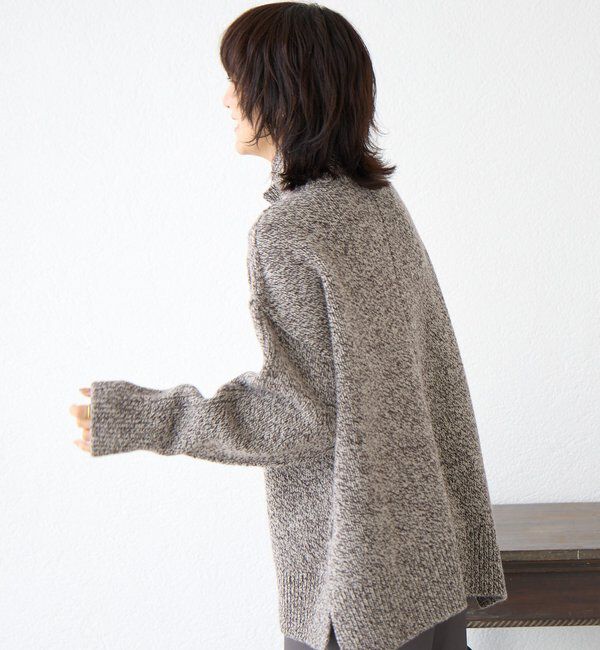  「【暖かな素材感/リバイバル】MIXヤーンタートルニット」|ニット・セーター|