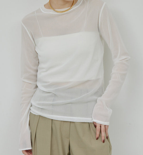  「【La nature linge】シアーチュールトップス」|Tシャツ・カットソー|