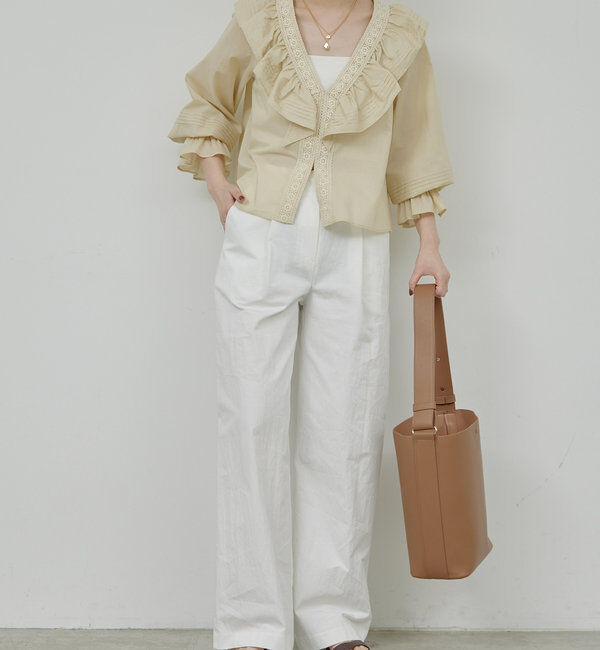  「レースフリルブラウス」|シャツ・ブラウス|