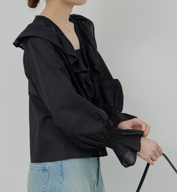  「レースフリルブラウス」|シャツ・ブラウス|