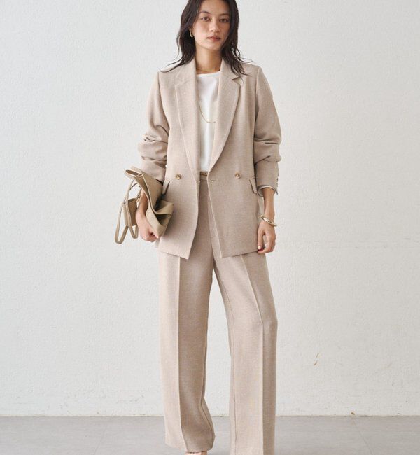  「【Atelier N5/アトリエヌメロサンク】パフスリーブクルーブラウス」|シャツ・ブラウス|