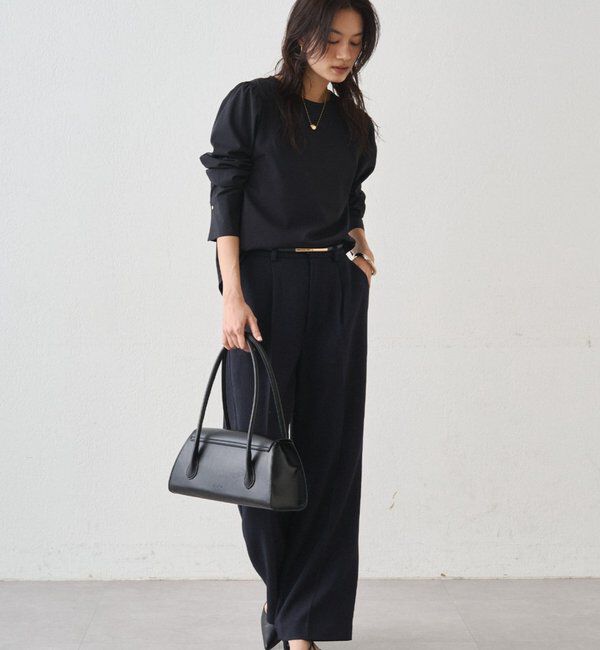  「【Atelier N5/アトリエヌメロサンク】パフスリーブクルーブラウス」|シャツ・ブラウス|