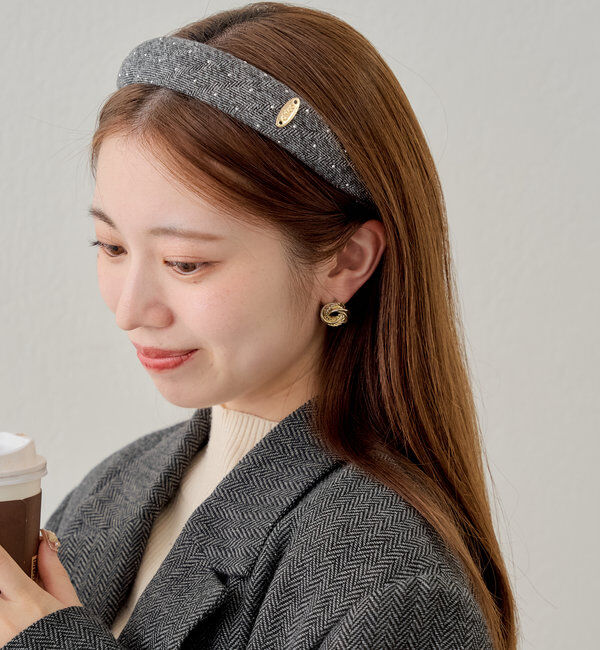  「ツイードビジューカチューシャ」|その他|