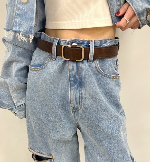  「スクエアバックルベルト」|ベルト|