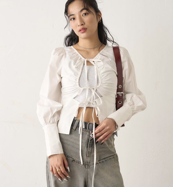  「ASSORTED GATHERED COIL DESIGN SHIRT」|シャツ・ブラウス|