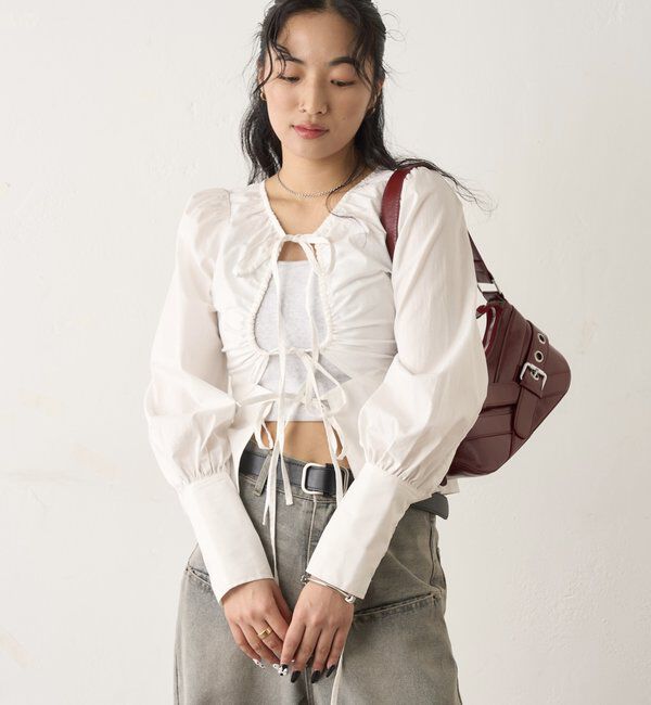  「ASSORTED GATHERED COIL DESIGN SHIRT」|シャツ・ブラウス|