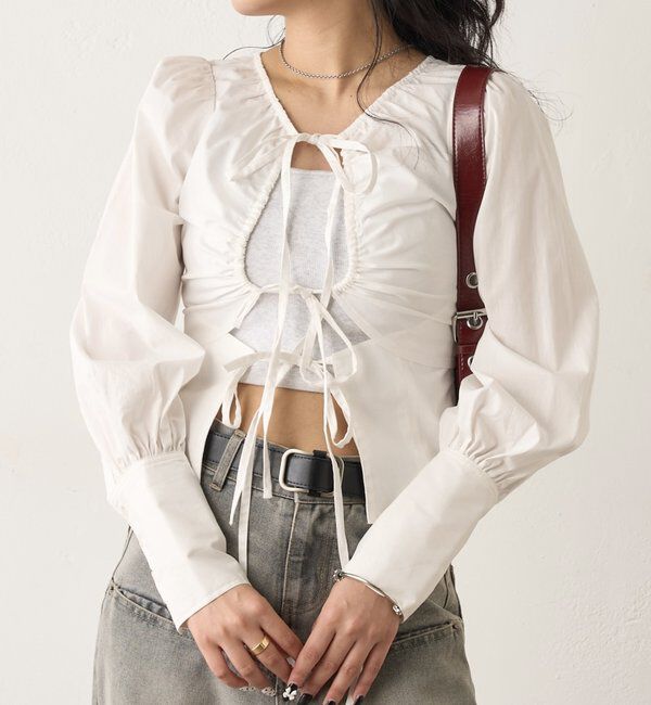  「ASSORTED GATHERED COIL DESIGN SHIRT」|シャツ・ブラウス|