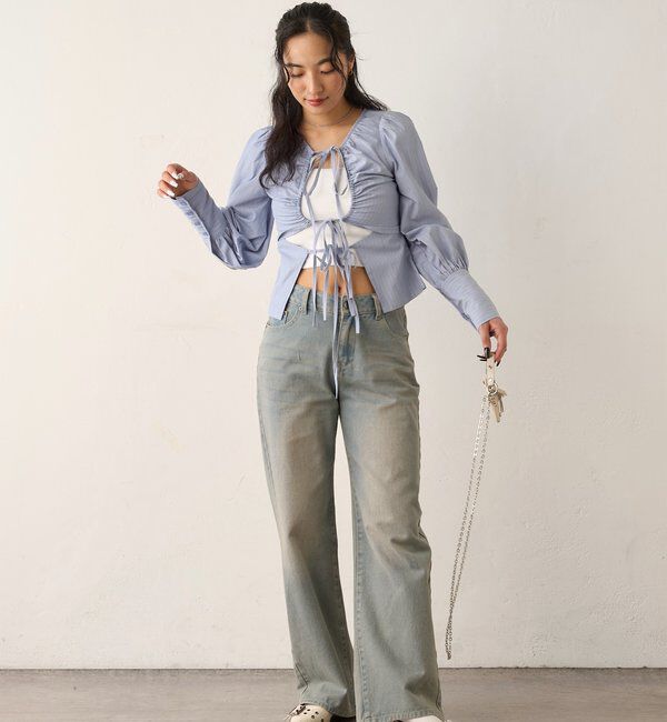  「ASSORTED GATHERED COIL DESIGN SHIRT」|シャツ・ブラウス|